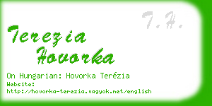 terezia hovorka business card